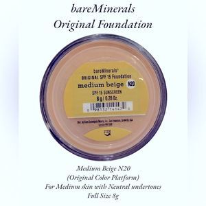 Bare Minerals Original Med Beige Full Size 8g